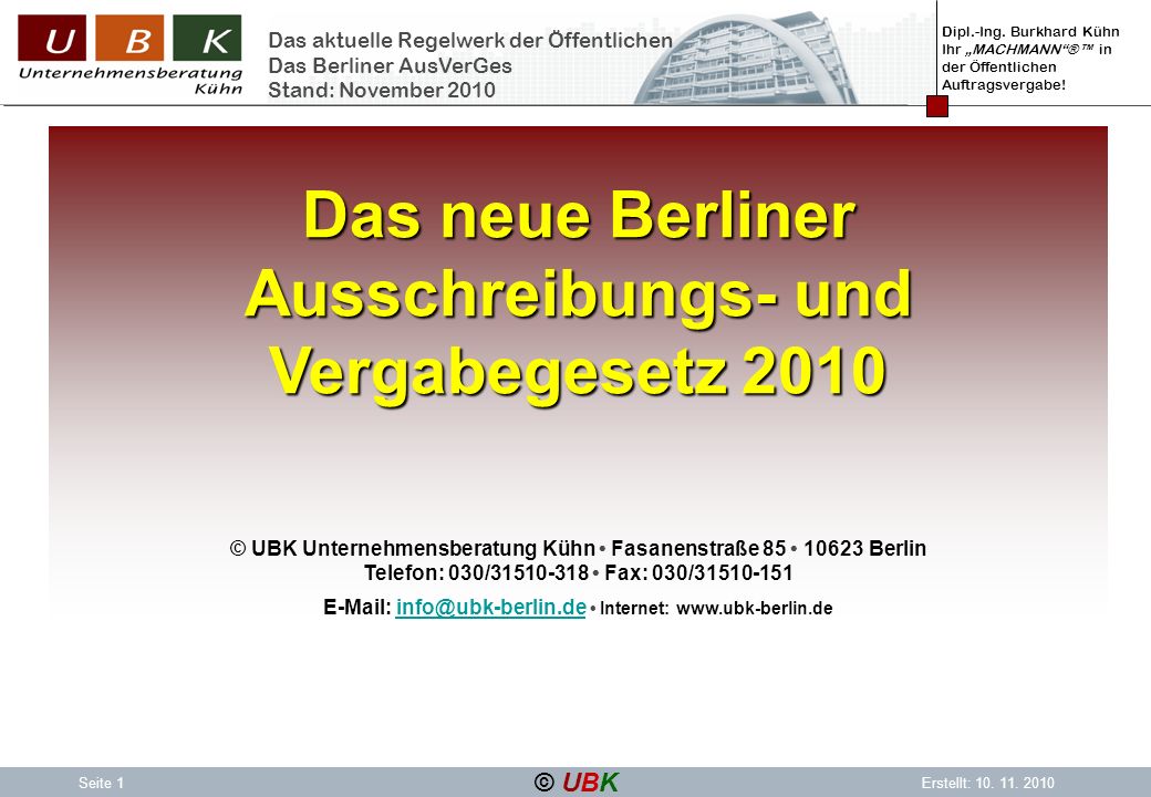 berliner ausschreibungs - und vergabegesetz 2012